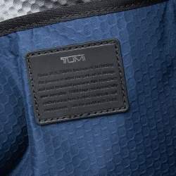 TUMI Navy Blue/Black Nylon and Leather Bravo Alpha Aviano Slim Briefcase