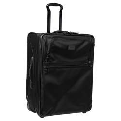TUMI Black Nylon 2 Wheeled Alpha Expandable Short Trip Luggage
