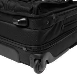 Tumi Black Nylon 2 Wheeled Alpha Rolling Briefcase 