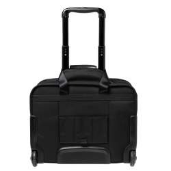 Tumi Black Nylon 2 Wheeled Alpha Rolling Briefcase 