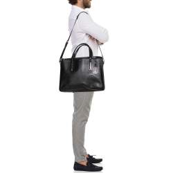 Tumi Black Leather Stanton Nia Commuter Briefcase Bag