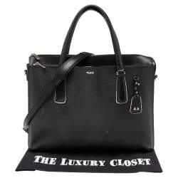 Tumi Black Leather Stanton Nia Commuter Briefcase Bag