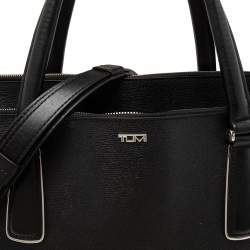 Tumi Black Leather Stanton Nia Commuter Briefcase Bag