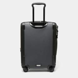 TUMI Dark Grey/Black Nylon Continental 4 Wheeled Alpha II Expandable Carry On Luggage