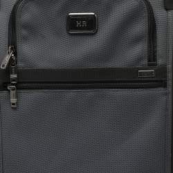 TUMI Dark Grey/Black Nylon Continental 4 Wheeled Alpha II Expandable Carry On Luggage