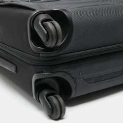 TUMI Dark Grey/Black Nylon Continental 4 Wheeled Alpha II Expandable Carry On Luggage