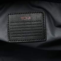 Pre Owned Tumi Black Nylon Alpha II Weekender Bag