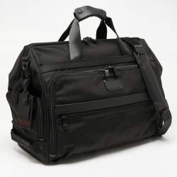 Pre Owned Tumi Black Nylon Alpha II Weekender Bag