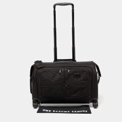 TUMI Black Nylon 4 Wheeled Alpha II Garment Carry On Luggage