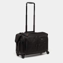 TUMI Black Nylon 4 Wheeled Alpha II Garment Carry On Luggage