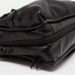 Pre Owned TUMI Black Leather Alpha 2 Expandable Organizer Briefcase Laptop Bag