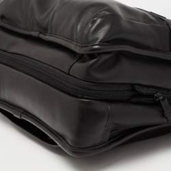 Pre Owned TUMI Black Leather Alpha 2 Expandable Organizer Briefcase Laptop Bag