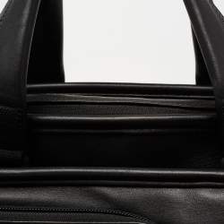 Pre Owned TUMI Black Leather Alpha 2 Expandable Organizer Briefcase Laptop Bag