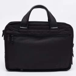 TUMI Black Nylon Alpha 2 Laptop Briefcase