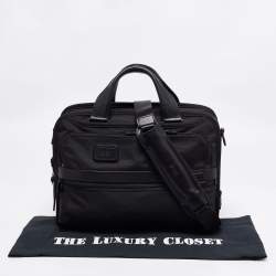 TUMI Black Nylon Alpha 2 Laptop Briefcase