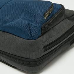 TUMI Grey/Blue Nylon Alpha Bravo Albany Slim Commuter Briefcase