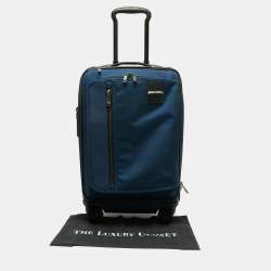 Pre Owned TUMI Blue Ballistic Nylon Merge International Expandable Carry On Luggage