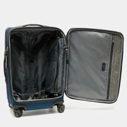 Pre Owned TUMI Blue Ballistic Nylon Merge International Expandable Carry On Luggage