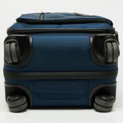 Pre Owned TUMI Blue Ballistic Nylon Merge International Expandable Carry On Luggage
