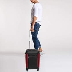 TUMI Grey/Red Nylon Small Gen 4.2 Lightweight Carryon Luggage