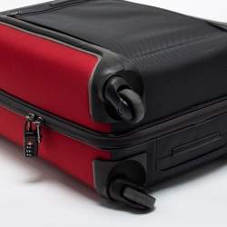 TUMI Grey/Red Nylon Small Gen 4.2 Lightweight Carryon Luggage