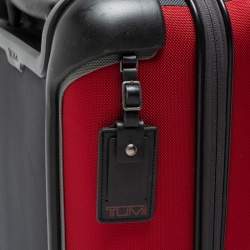 TUMI Grey/Red Nylon Small Gen 4.2 Lightweight Carryon Luggage