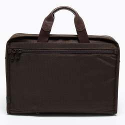 Tumi Brown Nylon Large Screen Laptop Briefcase Bag