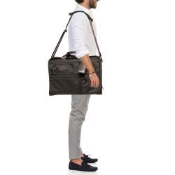 Tumi Brown Nylon Large Screen Laptop Briefcase Bag