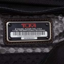 Pre Owned Tumi Black/Brown Nylon and Leather Alpha Bravo Barstow Messenger Bag