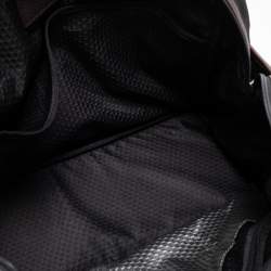 Pre Owned TUMI Black/Brown Nylon And Leather Alpha Bravo Briefcase