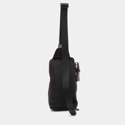 Pre Owned TUMI Black Nylon and Leather Alpha Bravo Kelly Sling Bag