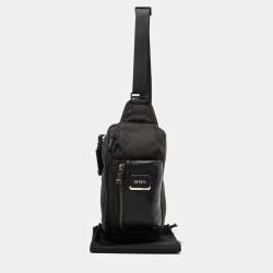 Pre Owned TUMI Black Nylon and Leather Alpha Bravo Kelly Sling Bag