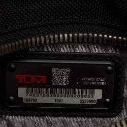 Pre Owned TUMI Black Nylon and Leather Alpha Bravo Kelly Sling Bag