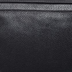 Pre Owned TUMI Black Leather Harrison Scott Messenger Bag