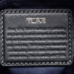 Pre Owned TUMI Black Leather Harrison Scott Messenger Bag