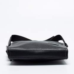 Pre Owned TUMI Black Leather Harrison Scott Messenger Bag