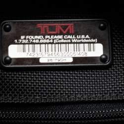 TUMI Black Canvas and Leather Alpha 3 Brief Pack Backpack