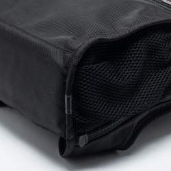 TUMI Black Canvas and Leather Alpha 3 Brief Pack Backpack