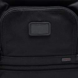 TUMI Black Canvas and Leather Alpha 3 Brief Pack Backpack