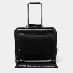 Pre Owned TUMI Black Nylon Laptop Insert McAllen Wheeled Brief Luggage