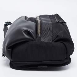 Pre Owned TUMI Black Nylon and Leather Alpha Bravo Saratoga Sling Bag