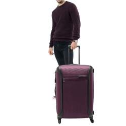 Pre Owned Tumi Purple/Black Nylon Medium Gen 4.2 Lightweight Trip Suitcase