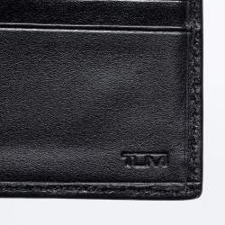 Pre Owned TUMI Black Leather Bifold Compact Wallet