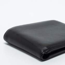 Pre Owned TUMI Black Leather Bifold Compact Wallet