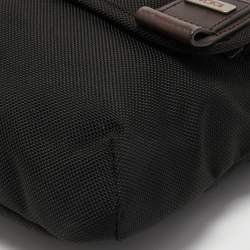 Tumi Black/Brown Nylon and Leather Alpha Bravo Beale Messenger Bag