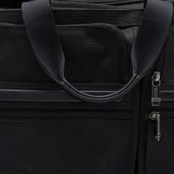 Tumi Black Nylon Alpha Deluxe Laptop Briefcase