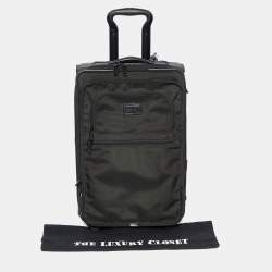TUMI Black Nylon Alpha 2 International Expandable Suitcase