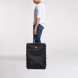 TUMI Black Nylon Alpha Expandable Suitcase