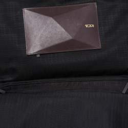 Tumi Black/Brown Nylon and Leather Dror Reversible Briefcase Bag