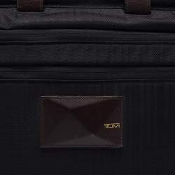 Tumi Black/Brown Nylon and Leather Dror Reversible Briefcase Bag